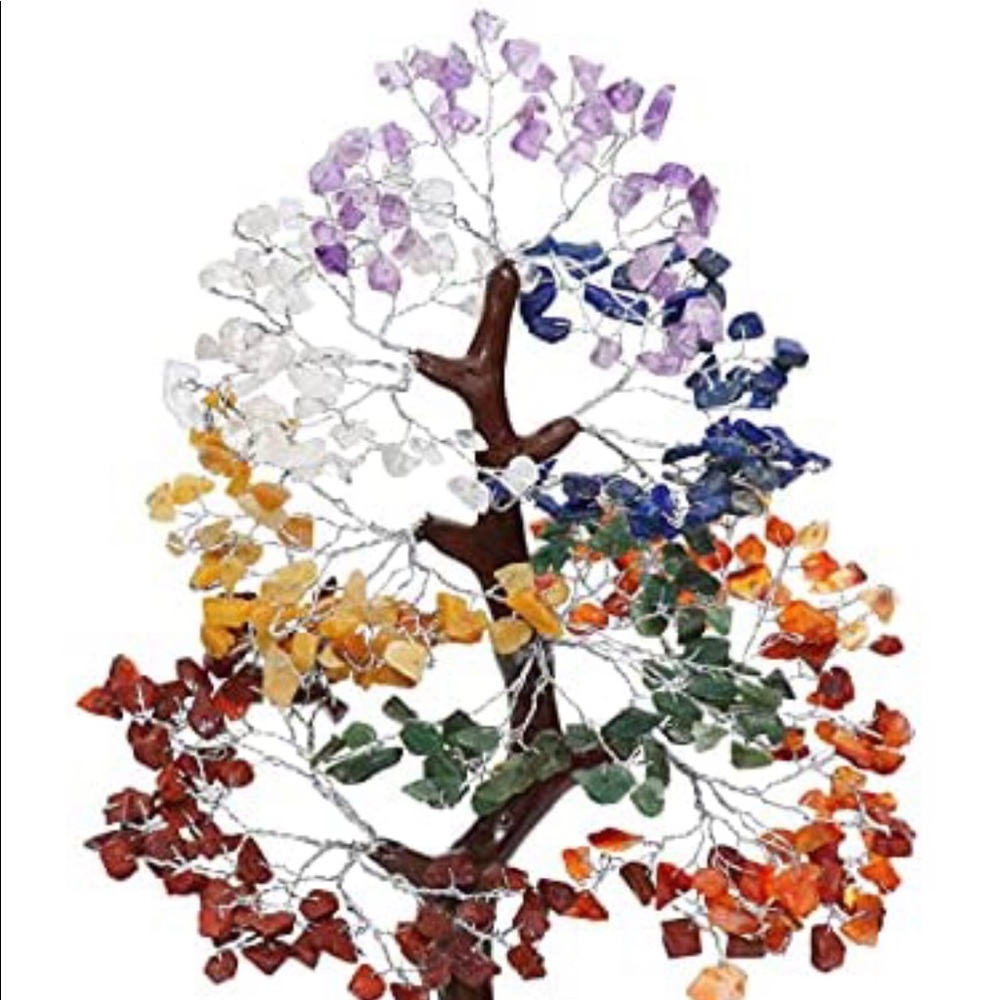 Seven Chakra Gemstone Tree Feng Shui (New In Box)
